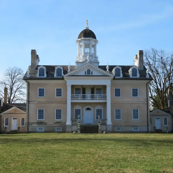 Hampton Mansion in the Hampton National Historic Site, in the Hampton area north of Towson, Baltimore County, Maryland