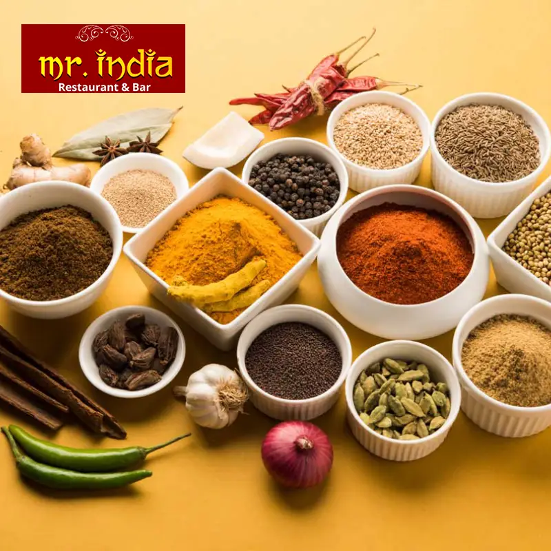 Different types of Indian spices