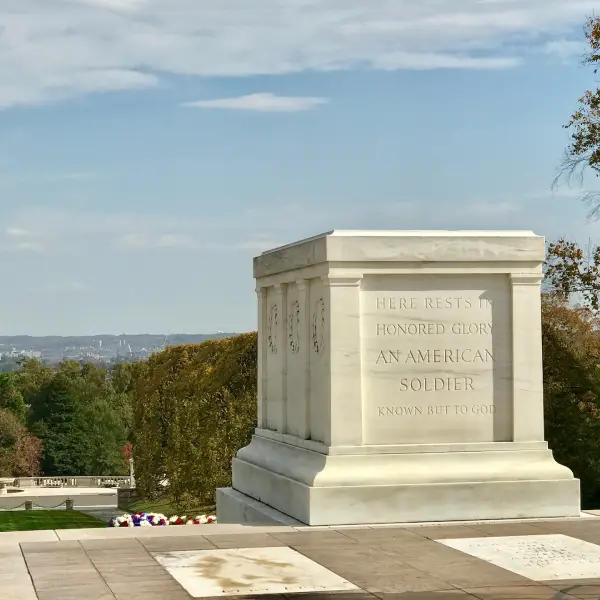 Tomb of the Unknown Soldier in the Arlington National Cemetery, Arlington, Virginia