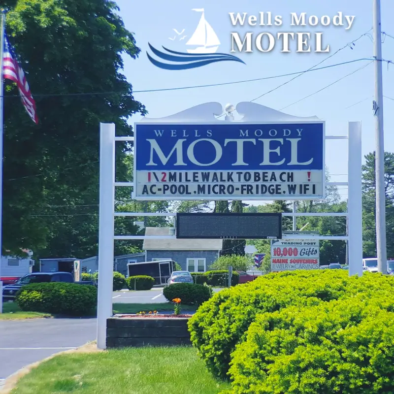 A display for Wells Moody Motel